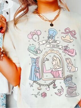 Disney Aurora Once upon a dream comfort colors T-shirt